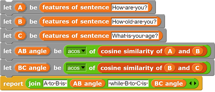 Using AI with words and sentences